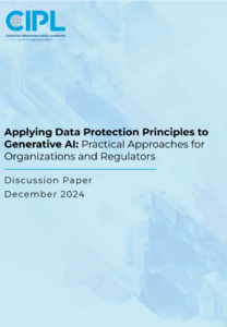 Applying Data Protection Principles to Generative AI: Practical Approaches for Organizations and Regulators